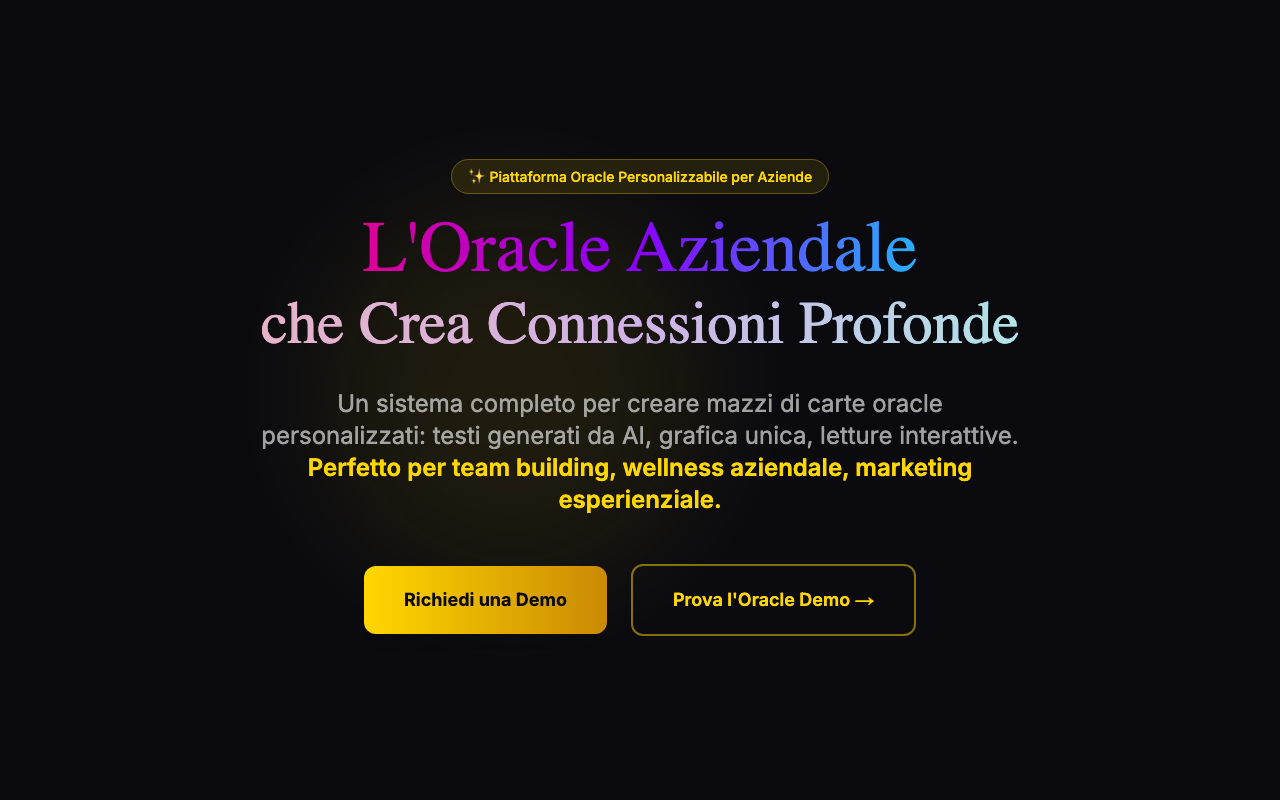 OMAI Oracle Platform